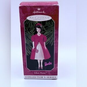 Vintage Silken Flame Barbie 1998 Hallmark Keepsake Christmas Ornament In Box